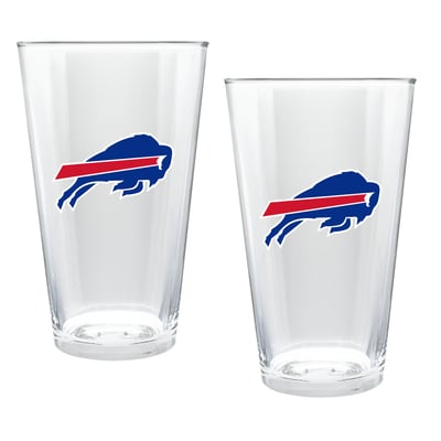 Buffalo Bills Two-Piece 16oz. Double Play Pint Glass Set