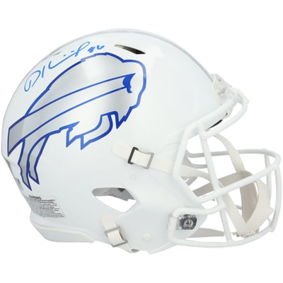 Dalton Kincaid Buffalo Bills Autographed Fanatics Authentic Riddell Rivalry Speed Authentic Helmet