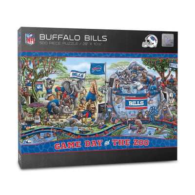 Buffalo Bills Fanpoint 10.5" x 28" Game Day at the Zoo 500-Piece Puzzle