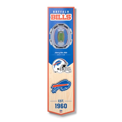 Buffalo Bills Fanpoint 8'' x 32'' 3D StadiumView Banner
