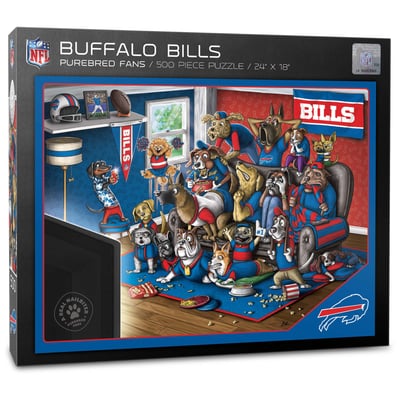Buffalo Bills Fanpoint Purebred Fans 18'' x 24'' A Real Nailbiter 500-Piece Puzzle