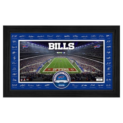 Buffalo Bills Highland Mint 12" x 20" 2026 Signature Gridiron Panoramic Framed Photo