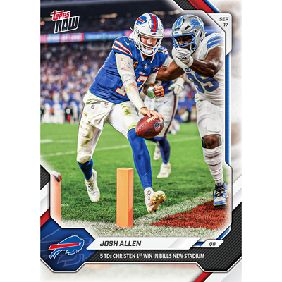 Josh Allen - 2026-27 NFL Topps NOW® - Card 19 - LOOK FOR AUTO & SHORT PRINTS