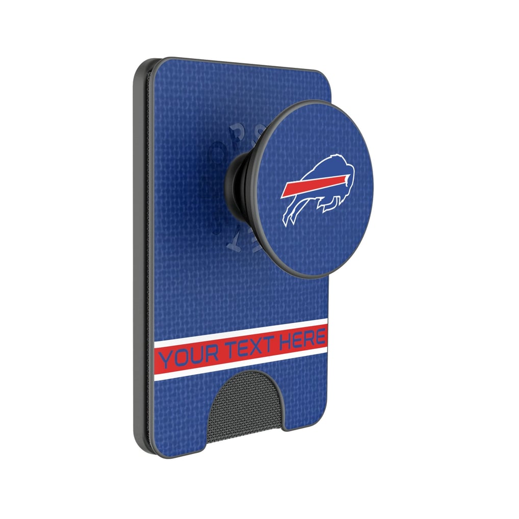 Buffalo Bills Keyscaper Personalized Endzone Solid PopSockets Magnetic Wallet