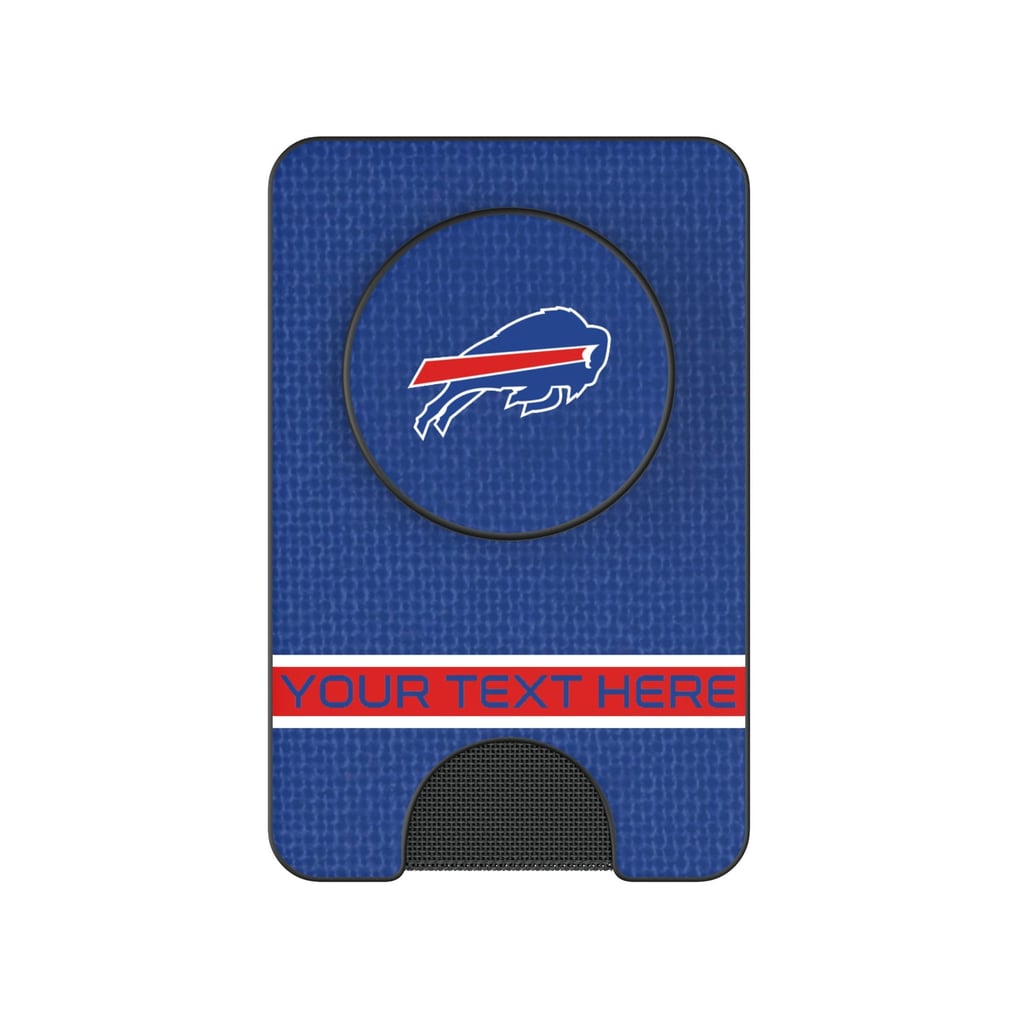 Buffalo Bills Keyscaper Personalized Endzone Solid PopSockets Magnetic Wallet