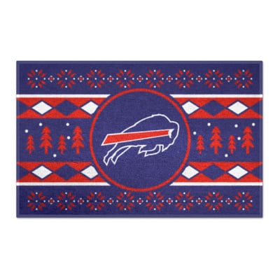 Buffalo Bills Logo Brands 19" x 30" Holiday Sweater Starter Mat