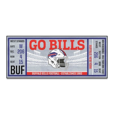 Buffalo Bills Logo Brands 30" x 72" Ticket Runner