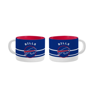 Buffalo Bills Logo Brands Two-Pack Horizon Diamond Mug Set