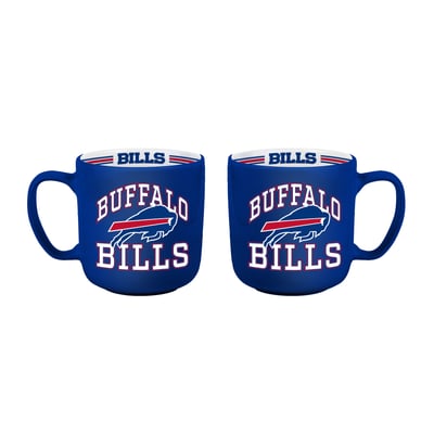 Buffalo Bills Logo Brands Two-Piece 15oz. Stripe Mug Set