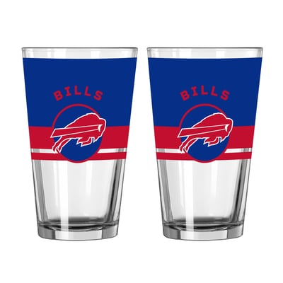 Buffalo Bills Logo Brands Two-Piece 16oz. Horizon Pint Glass Set
