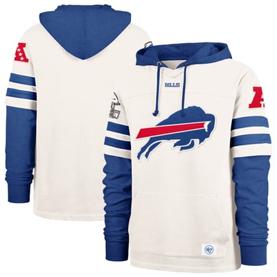  Buffalo Bills '47 Big & Tall Cornerback Pullover Hoodie - Cream