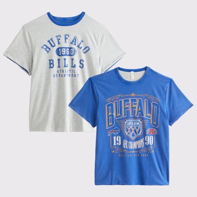 Buffalo Bills Abercrombie & Fitch Reversible T-Shirt - Blue
