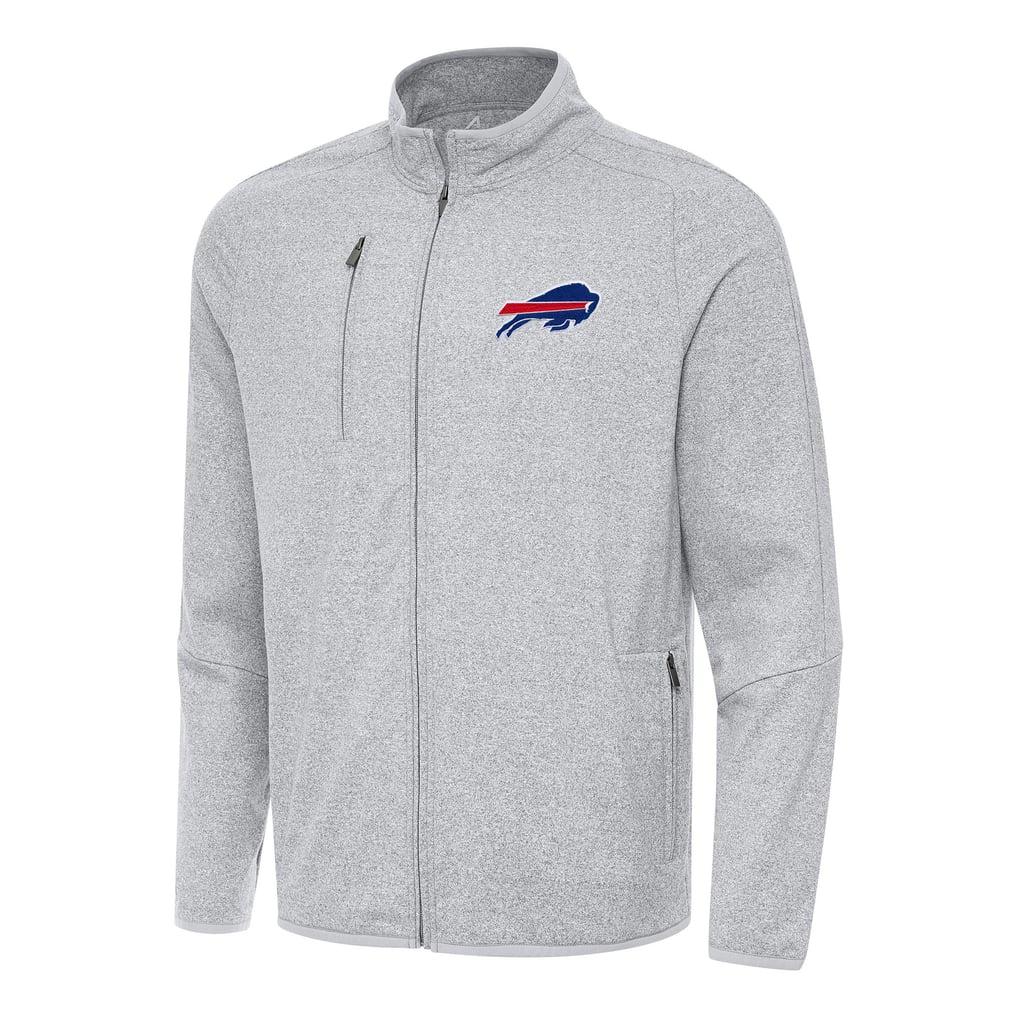 Buffalo Bills Antigua  Hold-Up Tri-Blend Full-Zip Jacket - Heather Gray
