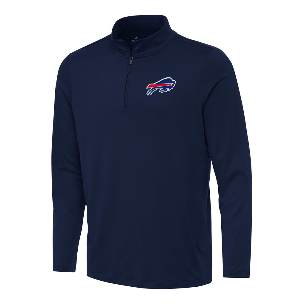 Buffalo Bills Antigua Reprocess Quarter-Zip Top - Navy