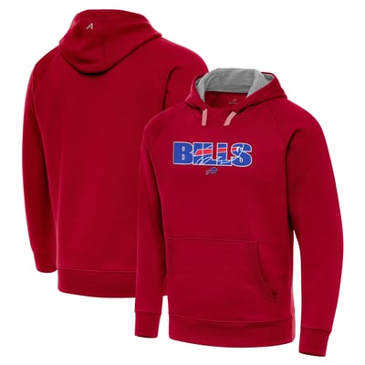 Buffalo Bills Antigua Woodland Camo Victory Hoodie - Red