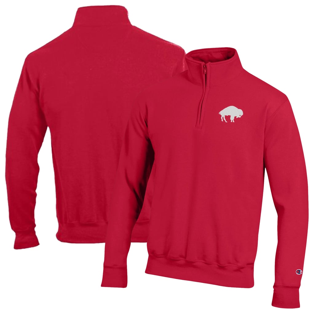 Buffalo Bills Champion Powerblend Quarter-Zip Pullover - Red