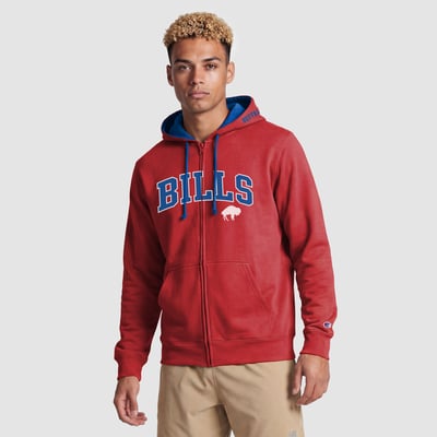  Buffalo Bills Champion Full-Zip Hoodie -  Red/Royal