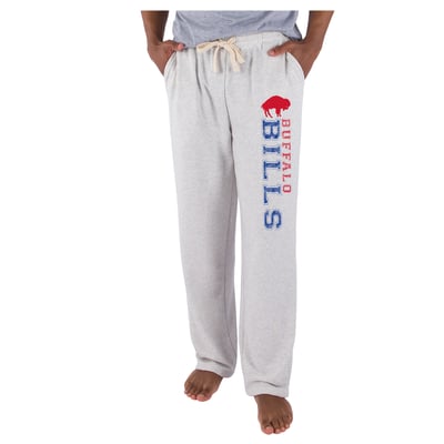  Buffalo Bills Concepts Sport Mainstream French Terry Tri-Blend Sweatpants - Oatmeal