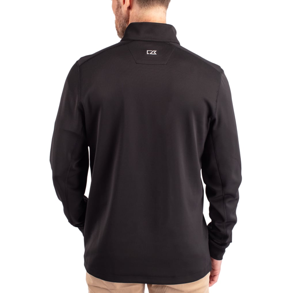 Buffalo Bills Cutter & Buck Traverse Quarter-Zip Pullover Jacket - Black