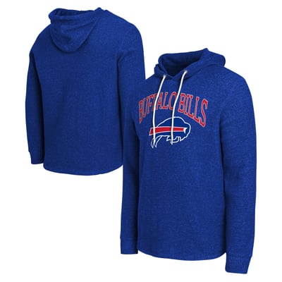Buffalo Bills Darius Rucker Collection by Fanatics Waffle Knit Hooded Tri-Blend Long Sleeve T-Shirt - Royal