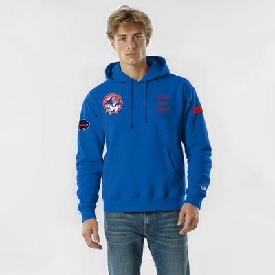 Buffalo Bills Disney x Champion Beast Reverse Weave Hoodie - Royal