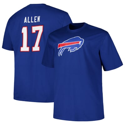 Josh Allen Buffalo Bills Fanatics Big & Tall Name & Number T-Shirt - Royal