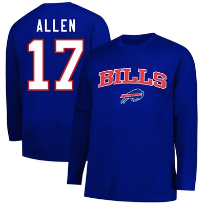 Josh Allen Buffalo Bills Fanatics Big & Tall Thermal Waffle Long Sleeve T-Shirt - Royal