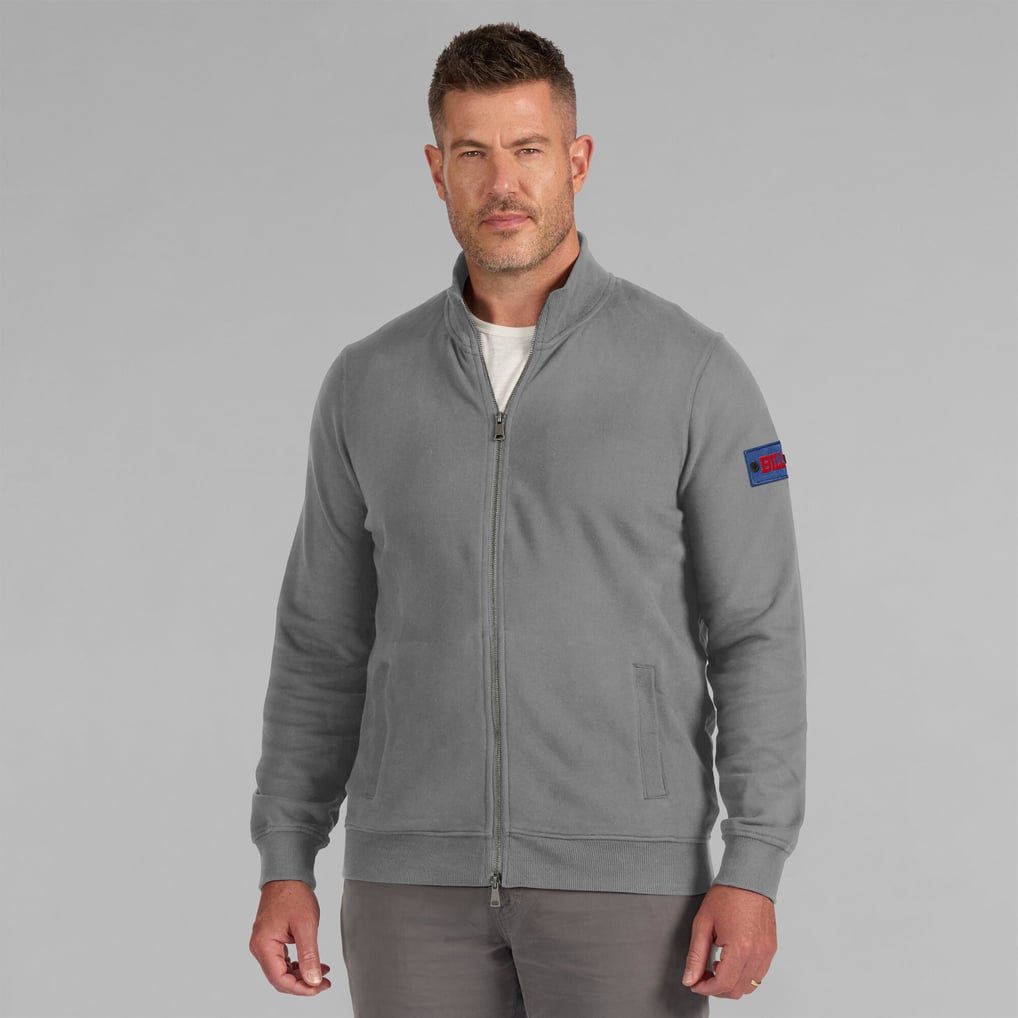 Buffalo Bills J. Palmer QB1 Full-Zip Sweatshirt - Graphite
