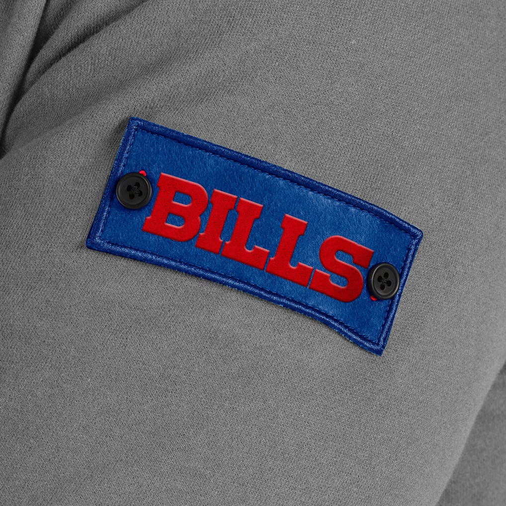 Buffalo Bills J. Palmer QB1 Full-Zip Sweatshirt - Graphite