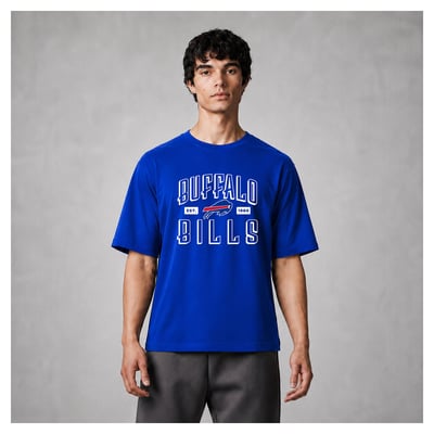 Buffalo Bills Levelwear Luxe Moment Stronghold Knit T-Shirt - Blue