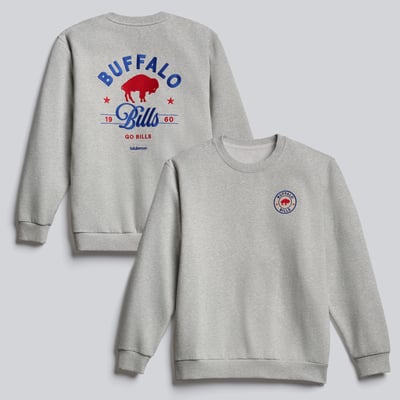  Buffalo Bills lululemon Retro Steady State Sweatshirt - Heathered Core Ultra Light Grey