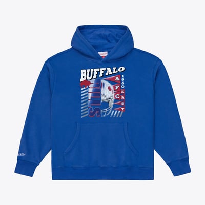  Buffalo Bills Mitchell & Ness Core Essentials Street Graphic Fleece Hoodie - Royal
