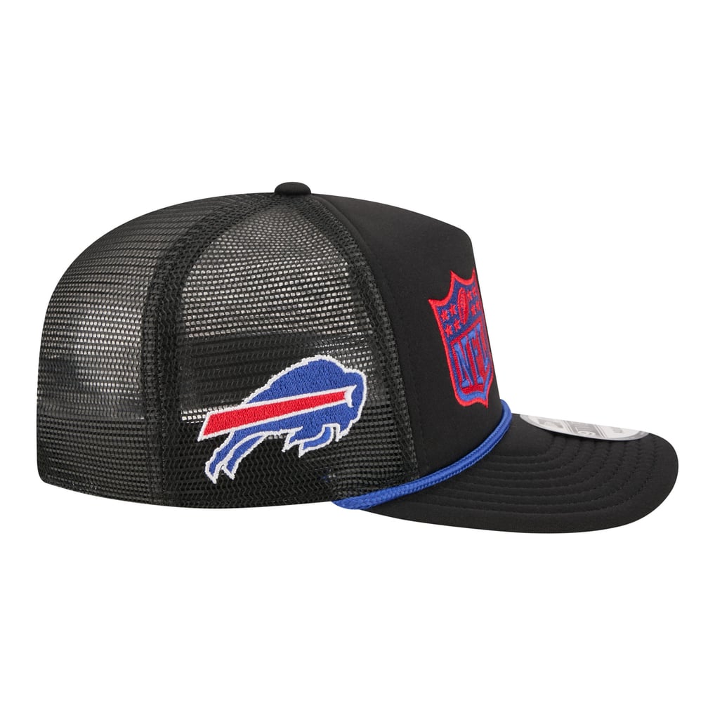 Buffalo Bills New Era Throwback Foam 19TWENTY Adjustable Hat - Black