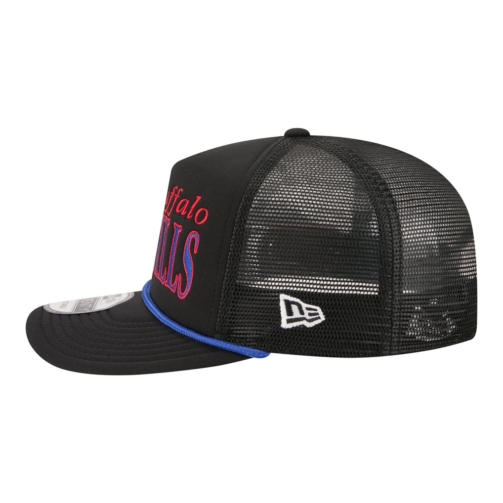 Buffalo Bills New Era Throwback Foam 19TWENTY Adjustable Hat - Black