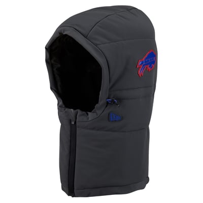 Buffalo Bills New Era 2026 Sideline Cold Weather  Adjustable Quilted Hood - Charcoal
