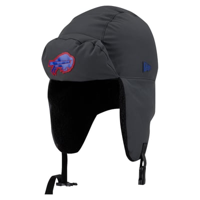 Buffalo Bills New Era 2026 Sideline Cold Weather  Trapper Hat - Charcoal