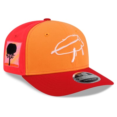 Josh Allen Buffalo Bills New Era Isaac Billustration 9SEVENTY Adjustable Hat - Orange/Red