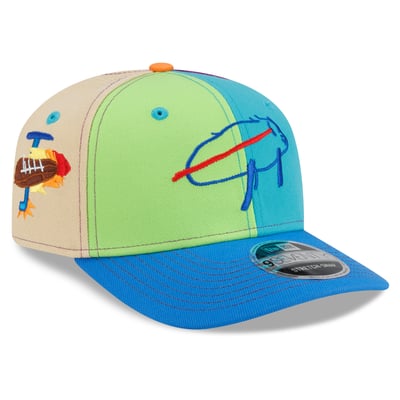 Josh Allen Buffalo Bills New Era Jack Billustration 9SEVENTY Adjustable Hat - Teal/Blue