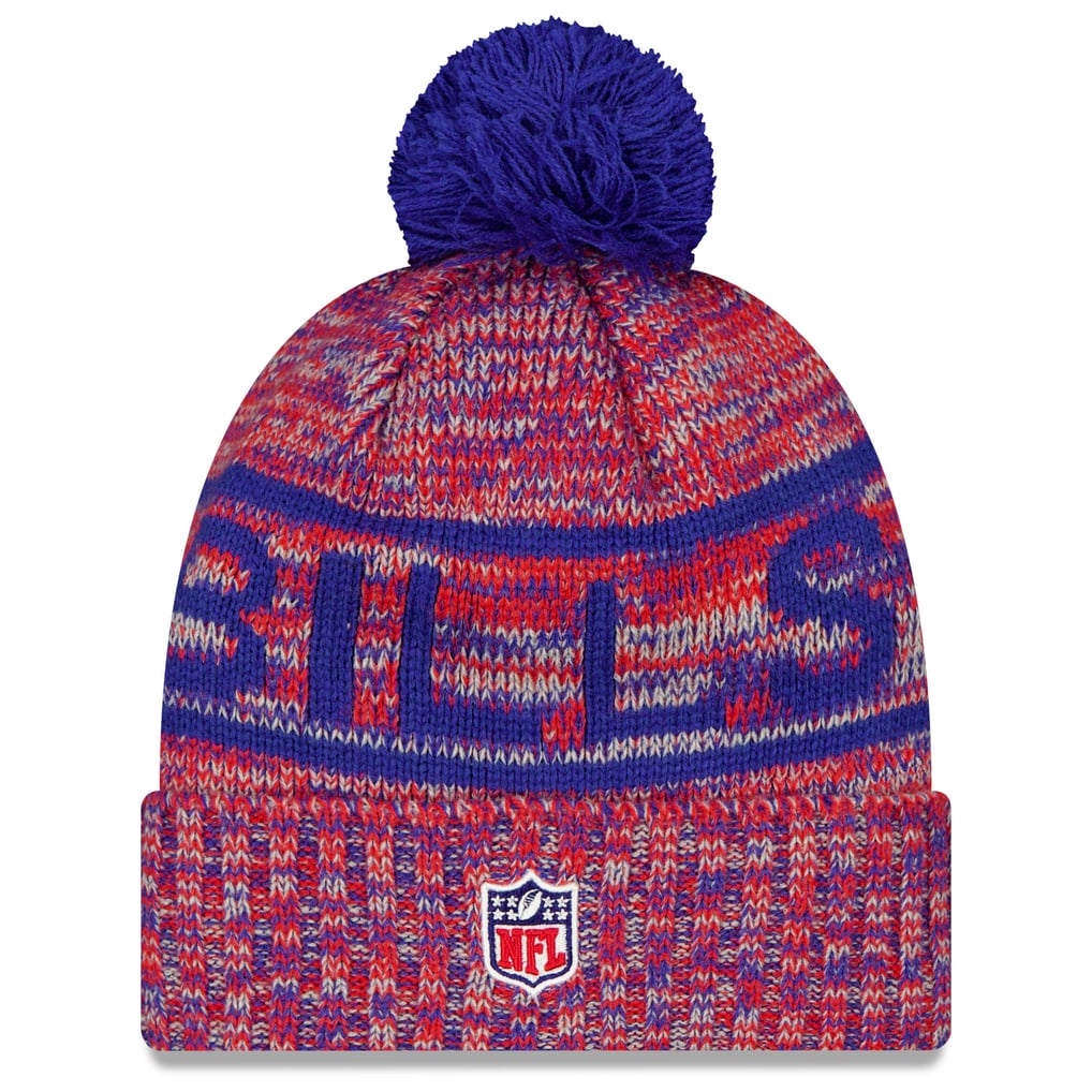 Buffalo Bills NFL New Era Plaid Pom-Pom  Beanie Buffalo Bills 2024 New Era Cold Weather Pom Knit Hat main image 3