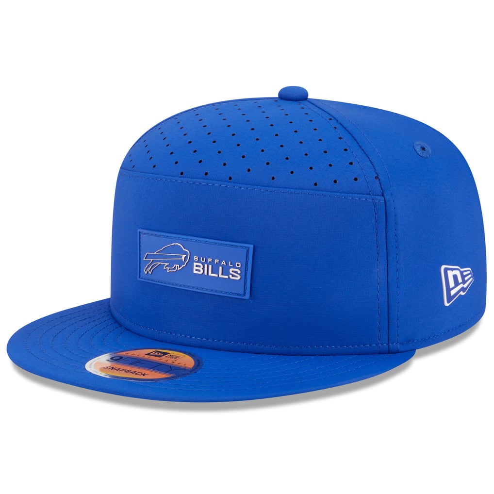 Buffalo Bills New Era 2025 Sideline  Split Panel 9FIFTY Snapback Hat - Royal