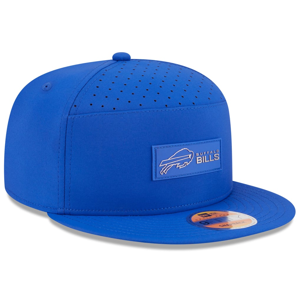 Buffalo Bills New Era 2025 Sideline  Split Panel 9FIFTY Snapback Hat - Royal