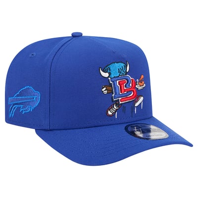 Buffalo Bills New Era Cartoon A-Frame 9FIFTY Snapback Hat - Royal