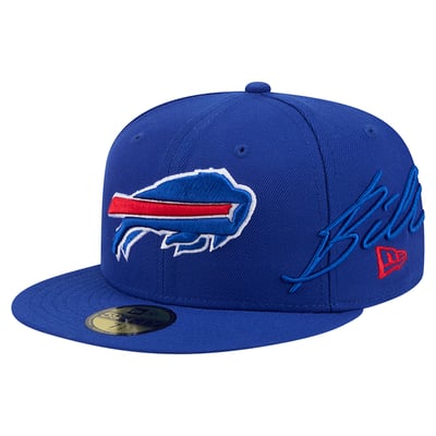 Buffalo Bills New Era Side Script 59FIFTY Fitted Hat - Royal