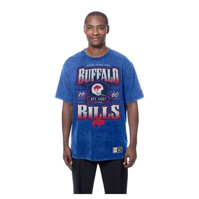  Buffalo Bills New Era Throwback Mineral Wash T-Shirt - Royal