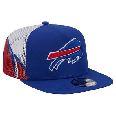 Buffalo Bills New Era Mesh A-Frame 9FIFTY Snapback Trucker Hat - Royal/Red