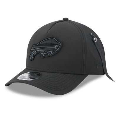 Buffalo Bills New Era x Alpha Industries A-Frame 9FORTY Adjustable Hat - Black