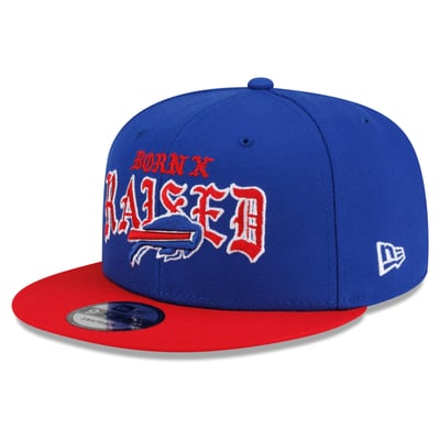 Buffalo Bills New Era x Born x Raised 9FIFTY Snapback Hat - Royal/Red