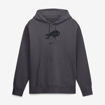  Buffalo Bills Nike Washed Club Fleece Pullover Hoodie - Anthracite