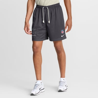  Buffalo Bills Nike Sideline Standard Issue Dri-FIT Reversible Shorts - Anthracite/Platinum