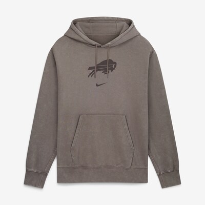  Buffalo Bills Nike Washed Club Fleece Pullover Sweatshirt - Charcoal